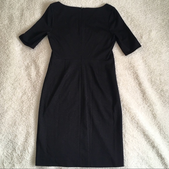 BANANA REPUBLIC Black Dress with Twist Neckline - Picture 3 of 6